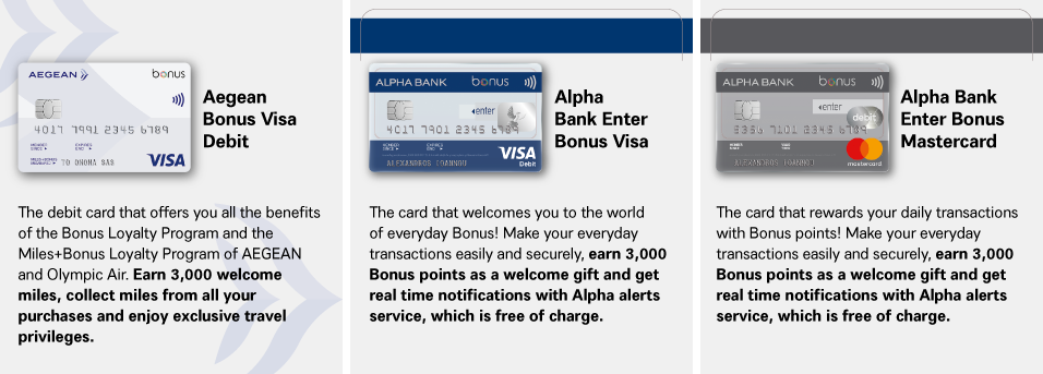 Bonus credit cards