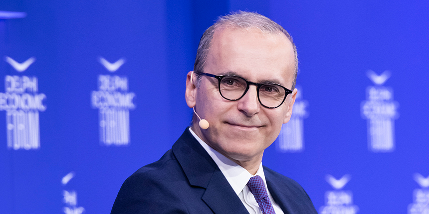 The Chief of Corporate Center and General Counsel, Nikos Salakas, in discussion at the Delphi Economic Forum.