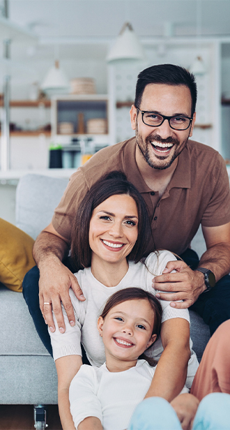 Οικογένεια που γελάει.