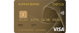 Visa Gold Alpha Bank Contactless bonus